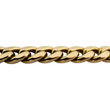 14k Yellow Gold 41g Semi Solid 8mm Cuban Link Chain Necklace Italy 18"