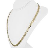 14k Yellow Gold 23.4g Solid 6mm Mariner Link Chain Necklace 23"