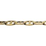14k Yellow Gold 23.4g Solid 6mm Mariner Link Chain Necklace 23"