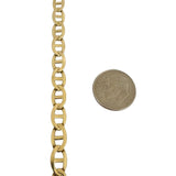 14k Yellow Gold 23.4g Solid 6mm Mariner Link Chain Necklace 23"