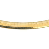 14k Yellow Gold 32.8g Solid Heavy 6mm Omega Link Necklace 16"