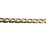 18k Yellow Gold 39g Solid Heavy Vintage Men's 10mm Curb Link Bracelet 9"