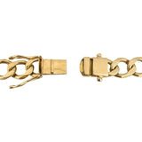 18k Yellow Gold 39g Solid Heavy Vintage Men's 10mm Curb Link Bracelet 9"
