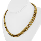 18k Yellow Gold 46.4g Heavy Thick Semi Solid Curb Link Chain Necklace Italy 18"
