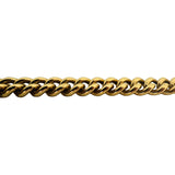 18k Yellow Gold 46.4g Heavy Thick Semi Solid Curb Link Chain Necklace Italy 18"