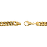 18k Yellow Gold 46.4g Heavy Thick Semi Solid Curb Link Chain Necklace Italy 18"