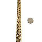 18k Yellow Gold 25g Ladies Vintage 13.5mm Fancy Link Bracelet Italy 8"