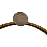 18k Yellow Gold 10.3g Vintage Ladies Floral Bangle Bracelet Italy 7.75"