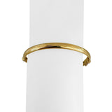 18k Yellow Gold 10.3g Vintage Ladies Floral Bangle Bracelet Italy 7.75"