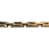 14k Yellow Gold 23.6g Vintage Polished 11.5mm Panther Link Bracelet Italy 6.5"