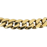 10k Yellow Gold 79.2g Thick Semi Solid 12mm Cuban Link Chain Necklace 26"