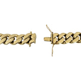 10k Yellow Gold 79.2g Thick Semi Solid 12mm Cuban Link Chain Necklace 26"