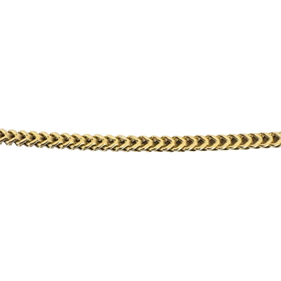 10k Yellow Gold 6g Hollow Light 2.8mm Franco Link Chain Necklace 18"