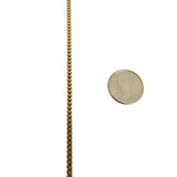 10k Yellow Gold 6g Hollow Light 2.8mm Franco Link Chain Necklace 18"