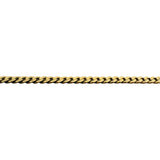 10k Yellow Gold 8.5g Solid Flat Thin 3mm Curb Link Chain Necklace Italy 20"