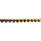 10k Yellow Gold 11.8g Faceted Ladies 7.5mm San Marco Link Bracelet 7"