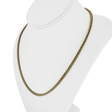 10k Yellow Gold 9.6g Hollow Light 3.5mm Franco Link Chain Necklace 20"