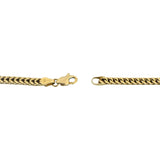 10k Yellow Gold 9.6g Hollow Light 3.5mm Franco Link Chain Necklace 20"