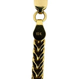 10k Yellow Gold 9.6g Hollow Light 3.5mm Franco Link Chain Necklace 20"