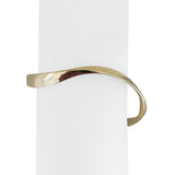 Tom Odell 14k Yellow Gold 20g Solid Hammered Abstract Cuff Bracelet 7"