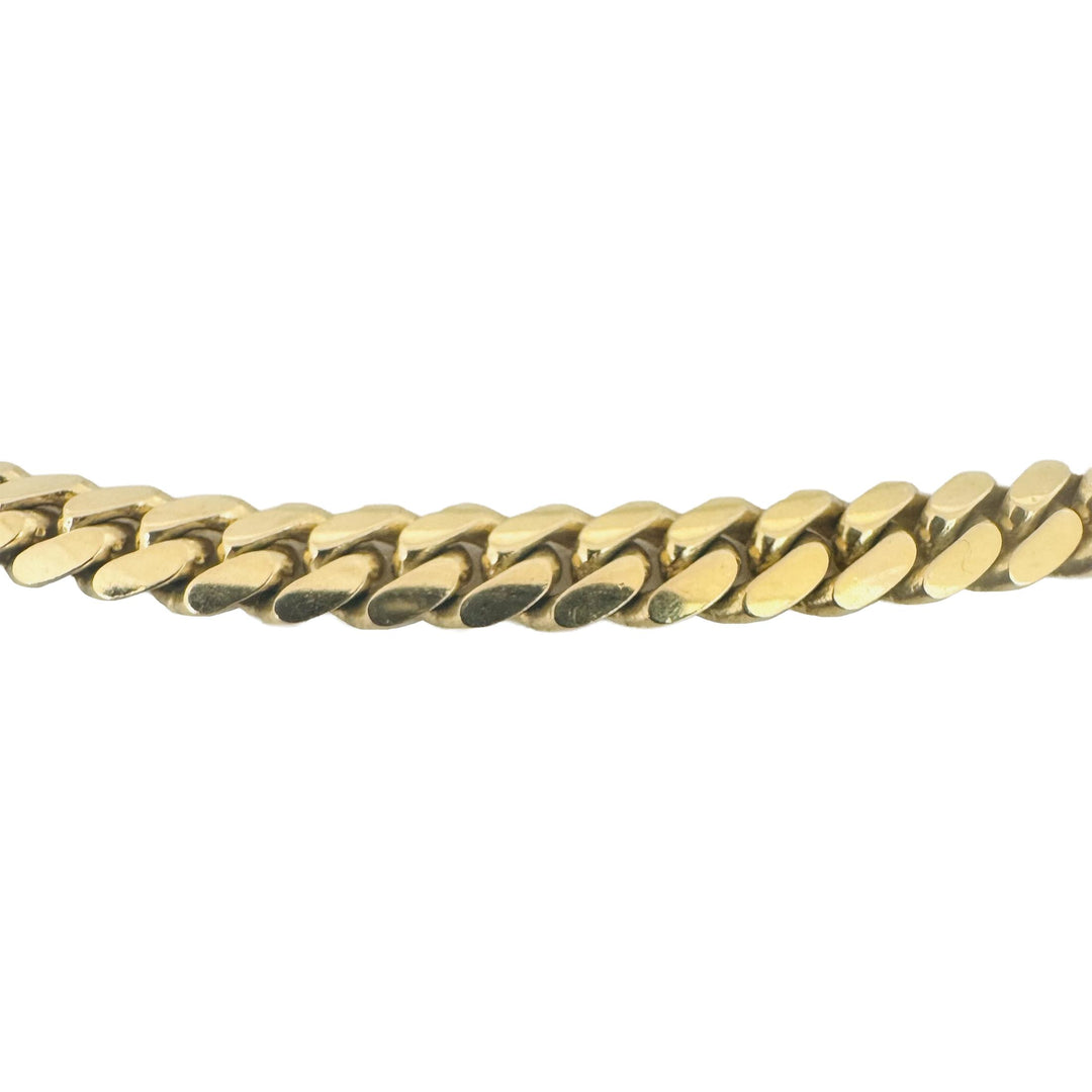 14k Yellow Gold 82.8g Solid Heavy 7mm Cuban Link Chain Necklace 22"