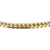 14k Yellow Gold 82.8g Solid Heavy 7mm Cuban Link Chain Necklace 22"