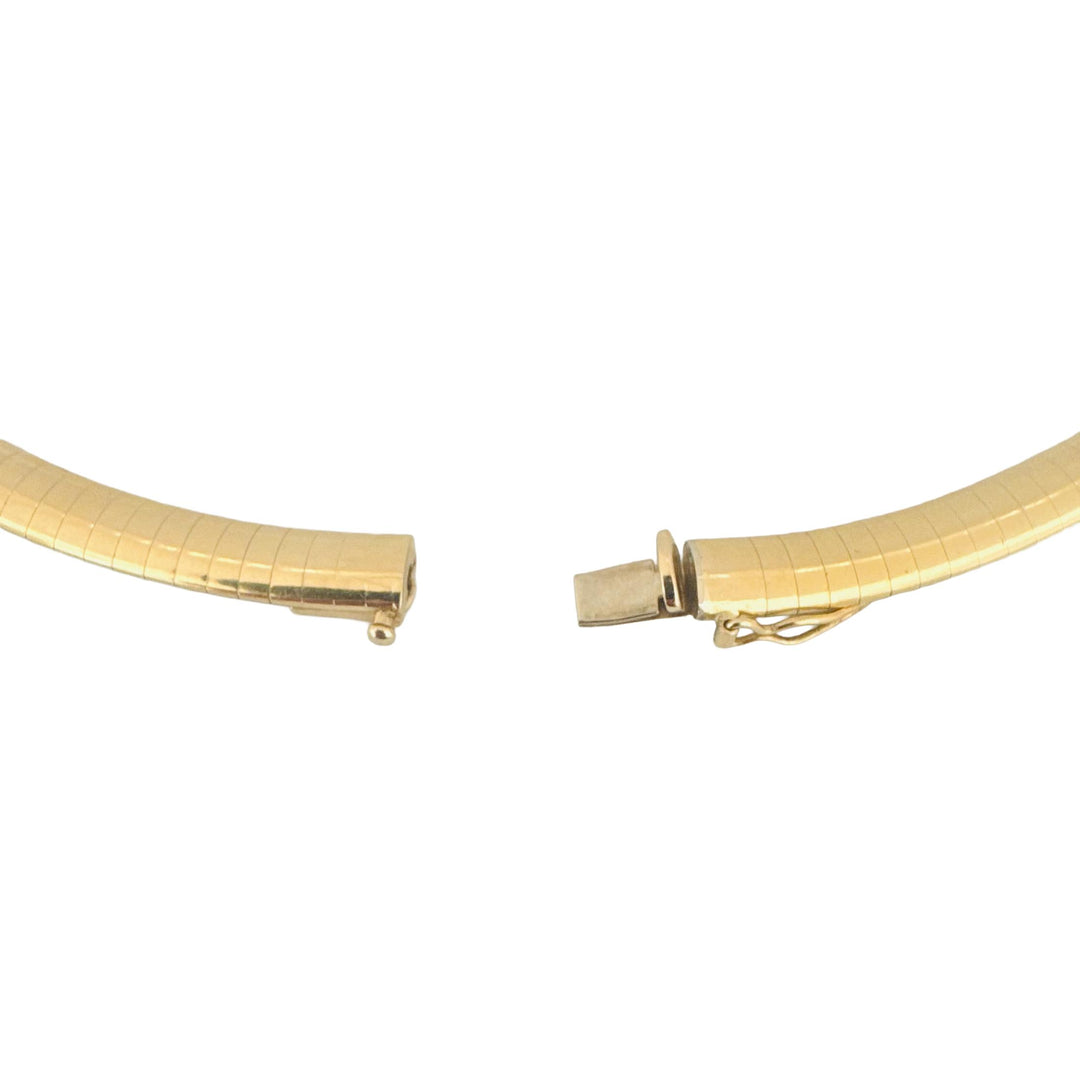 14k Yellow Gold 33.7g Solid Heavy 6mm Omega Link Necklace 16"