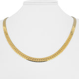 14k Yellow Gold 27.8g Solid Thick 5mm Herringbone Link Necklace Italy 20"