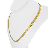 14k Yellow Gold 27.8g Solid Thick 5mm Herringbone Link Necklace Italy 20"