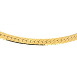 14k Yellow Gold 27.8g Solid Thick 5mm Herringbone Link Necklace Italy 20"