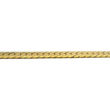 14k Yellow Gold 27.8g Solid Thick 5mm Herringbone Link Necklace Italy 20"