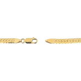 14k Yellow Gold 27.8g Solid Thick 5mm Herringbone Link Necklace Italy 20"