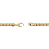14k Yellow Gold 28.4g Vintage Milor 5mm Rounded Box Link Necklace Italy 24"