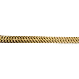 14k Yellow Gold 19.3g Solid Diamond Cut 8mm Fancy Link Mesh Necklace Italy 16"