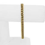 14k Yellow Gold 10g Hollow Men's 6mm Cuban Curb Link Bracelet 8.5"