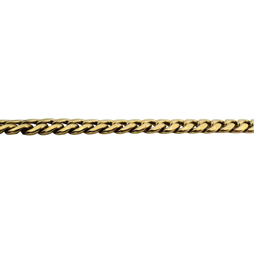 14k Yellow Gold 10g Hollow Men's 6mm Cuban Curb Link Bracelet 8.5"