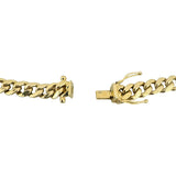 14k Yellow Gold 10g Hollow Men's 6mm Cuban Curb Link Bracelet 8.5"