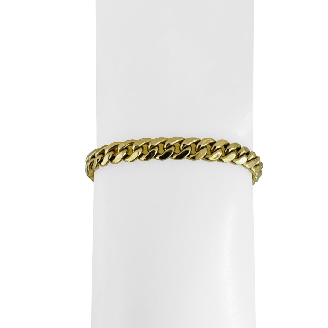 14k Yellow Gold 10g Hollow Men's 6mm Cuban Curb Link Bracelet 8.5"