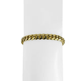 14k Yellow Gold 10g Hollow Men's 6mm Cuban Curb Link Bracelet 8.5"