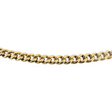 14k Yellow Gold 13.2g Hollow Light 4.5mm Curb Link Chain Necklace 24"