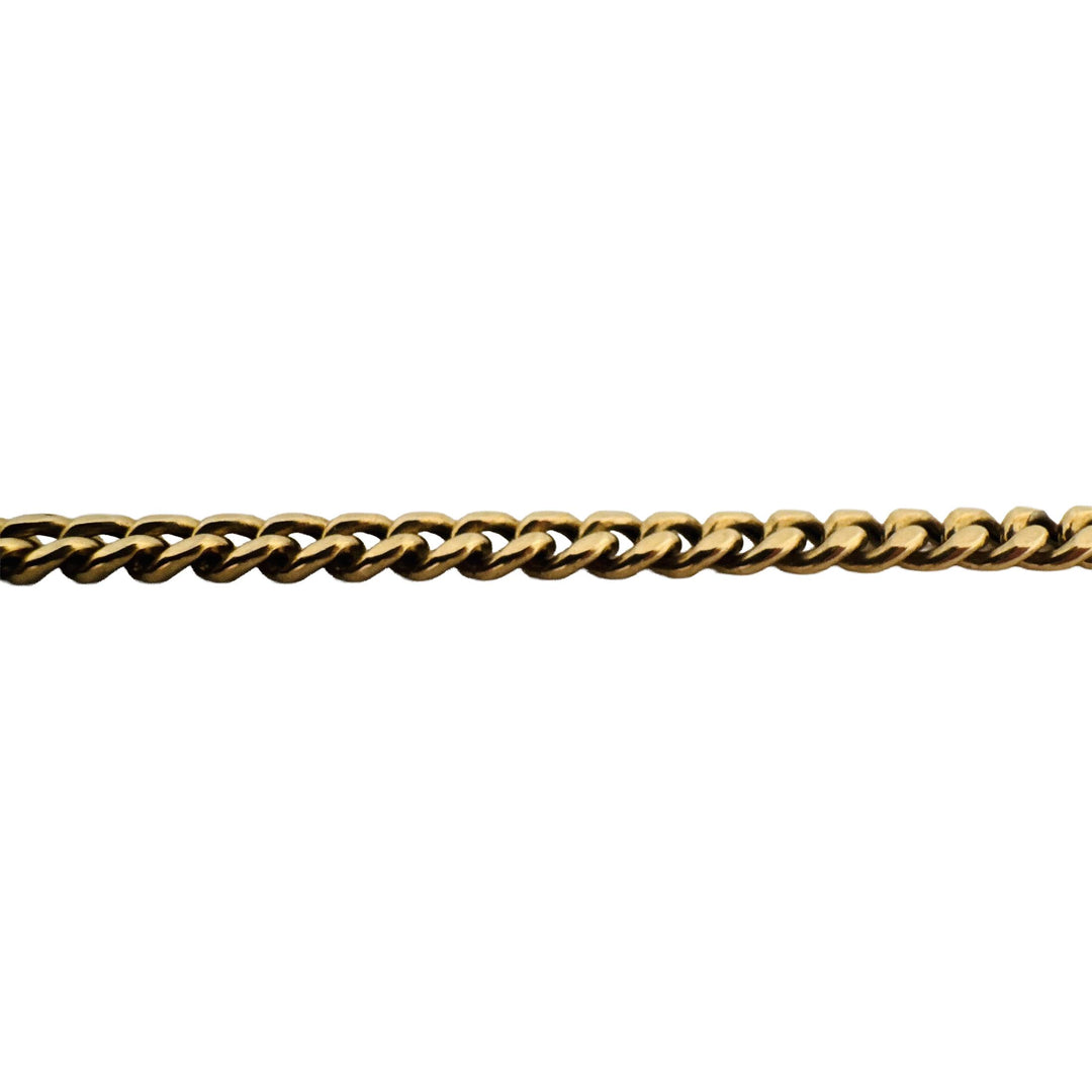 14k Yellow Gold 13.2g Hollow Light 4.5mm Curb Link Chain Necklace 24"