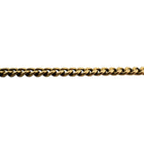 14k Yellow Gold 13.2g Hollow Light 4.5mm Curb Link Chain Necklace 24"