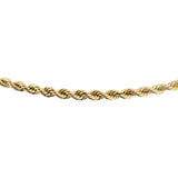 14k Yellow Gold 26g Solid Long 3mm Rope Chain Necklace 30"