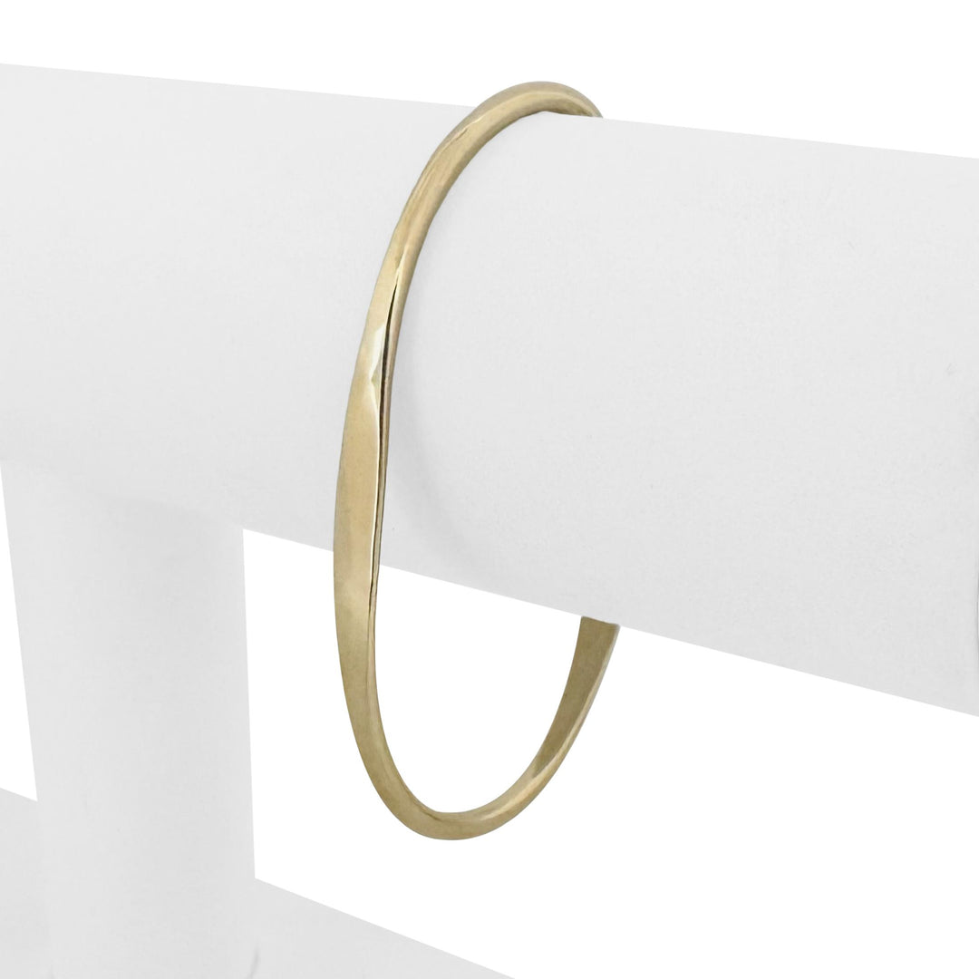 14k Yellow Gold 8.9g Solid Flexible 4.5mm Cuff Bracelet 6.5"