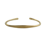 14k Yellow Gold 8.9g Solid Flexible 4.5mm Cuff Bracelet 6.5"
