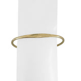 14k Yellow Gold 8.9g Solid Flexible 4.5mm Cuff Bracelet 6.5"