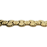 14k Yellow Gold 25.6g Ladies Polished 16mm Fancy  Link Bracelet Italy 7"