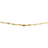 24k Pure Yellow Gold 3.3g Solid Very Thin 2mm Fancy Link Chain Necklace 20"