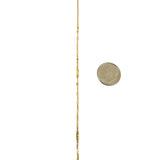 24k Pure Yellow Gold 3.3g Solid Very Thin 2mm Fancy Link Chain Necklace 20"