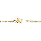 24k Pure Yellow Gold 3.3g Solid Very Thin 2mm Fancy Link Chain Necklace 20"